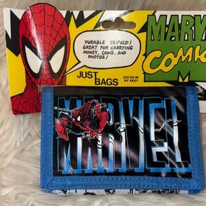 Marvel Comic Vintage Wallet with Red and Blue Design